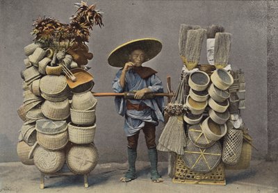 Basket Merchant by European Photographer